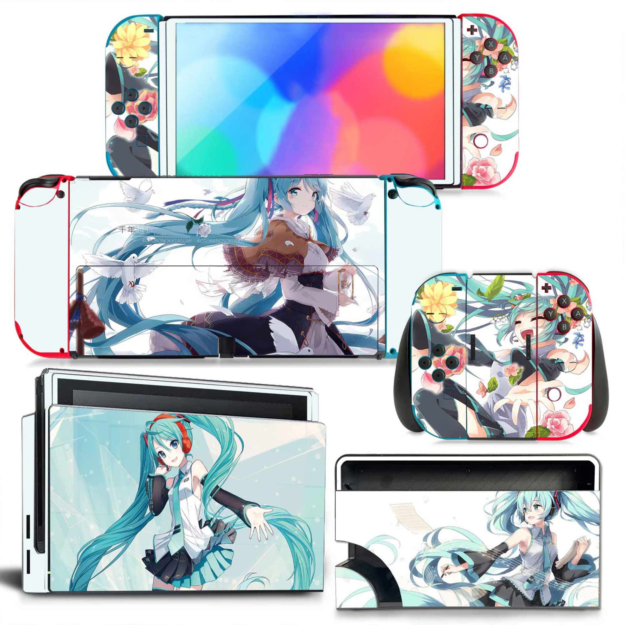 Amazon.co.jp: Switch 有機el スキンシール アニメ かわいい Switch